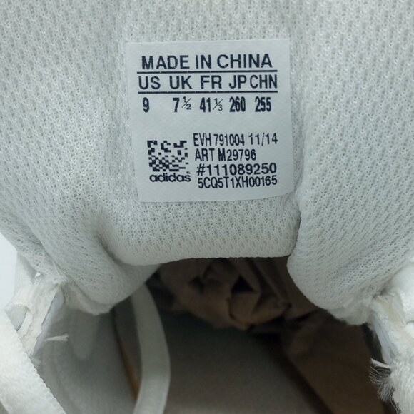 Women Girls White Grey Adidas Triple Cheer Sneakers Size 9 Model #111089250 - Picture 16 of 16